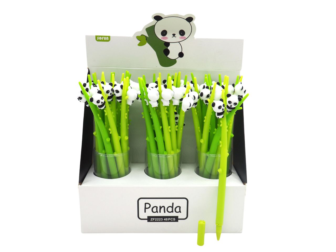 Penna flessibile panda su bambu'