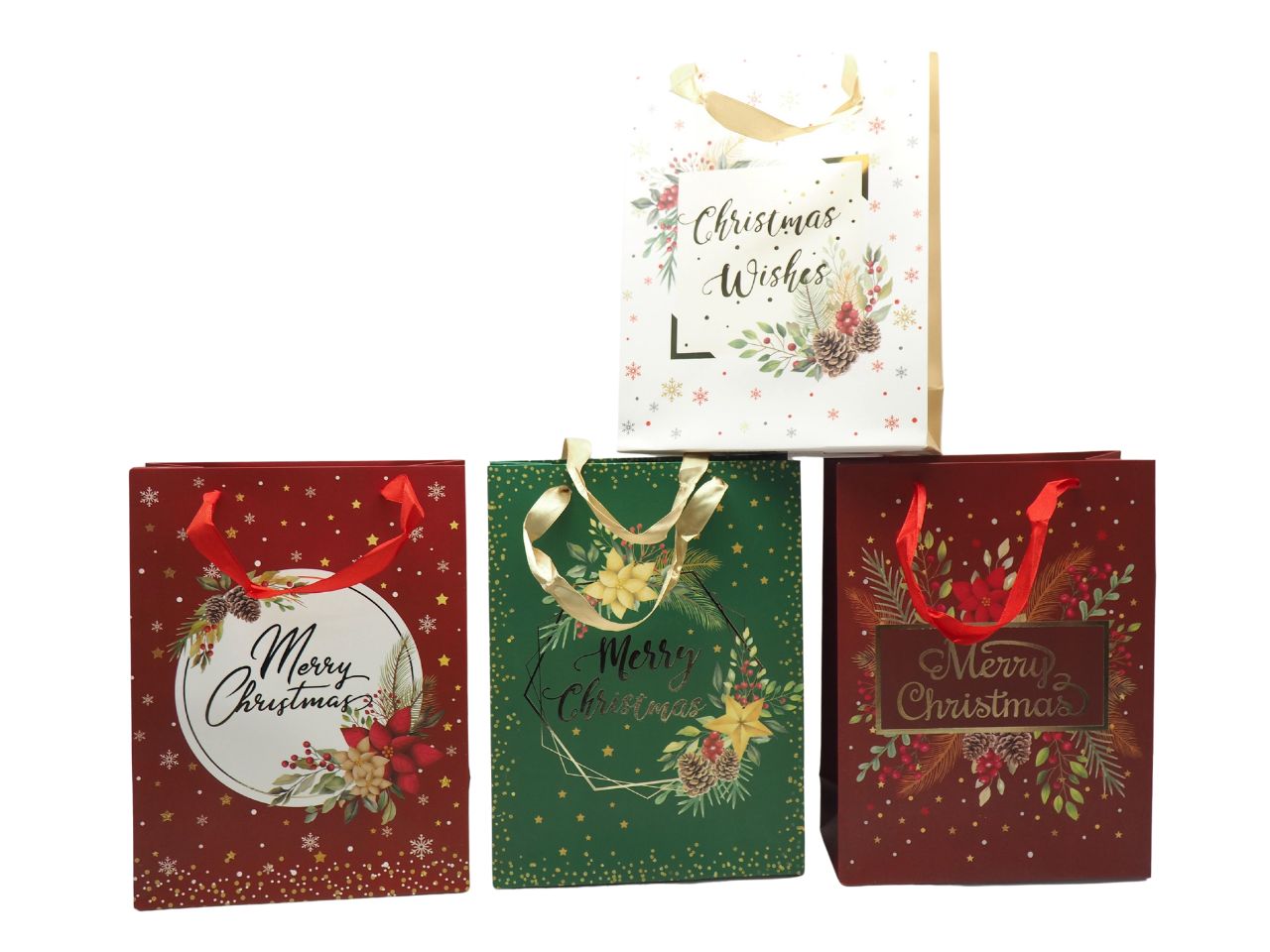 Borsa natalizia h.24x18x8cm