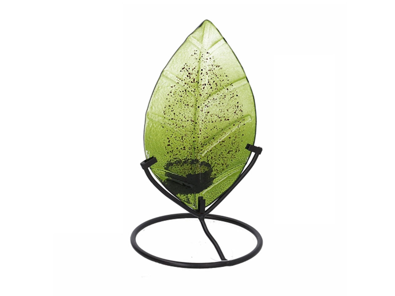 Portacandele foglia 19x19cm