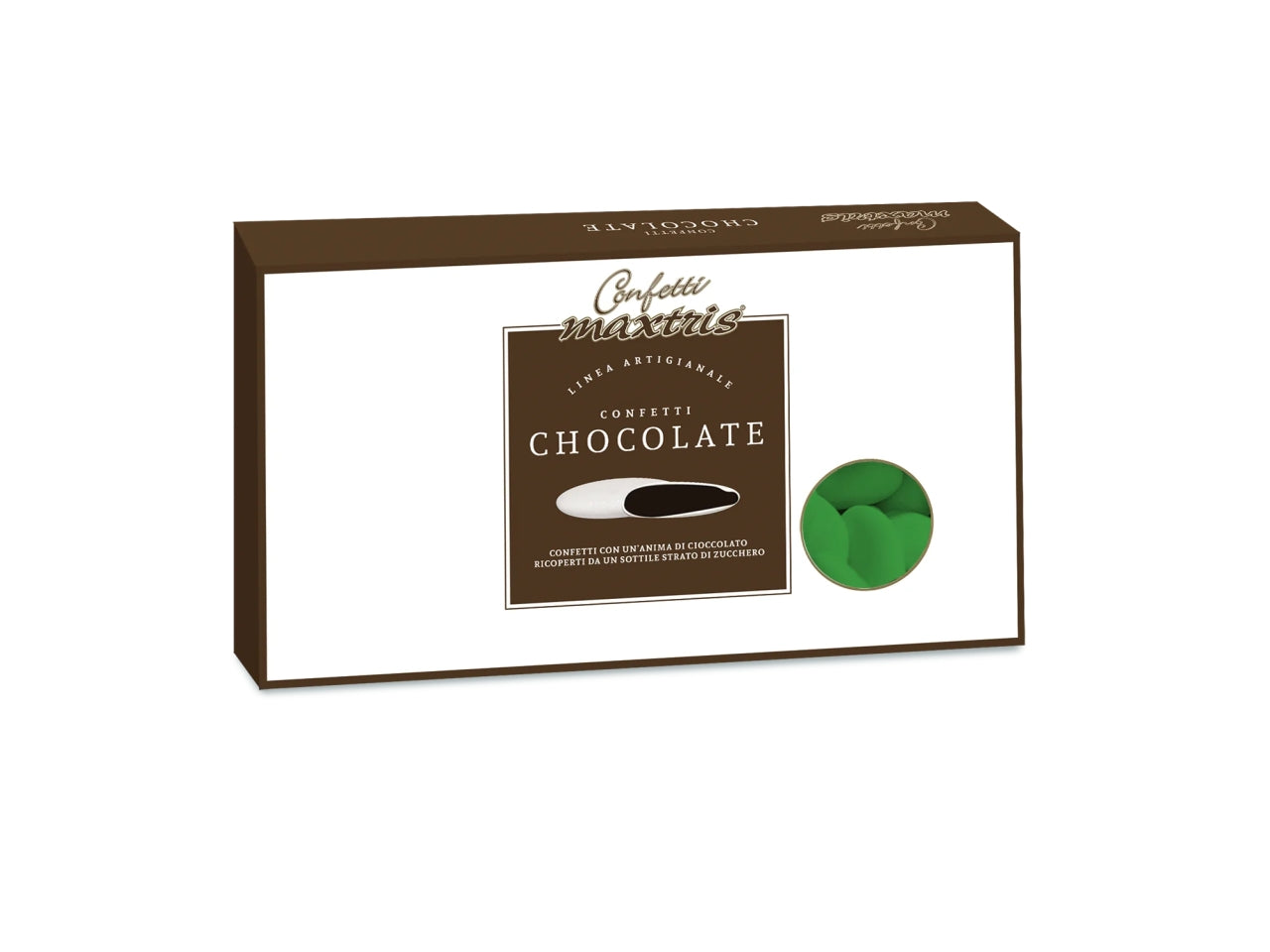 Confetti Maxtris Chocolate Verdi al cioccolato fondente per bomboniere da 18 anni - Artigianale - 1kg