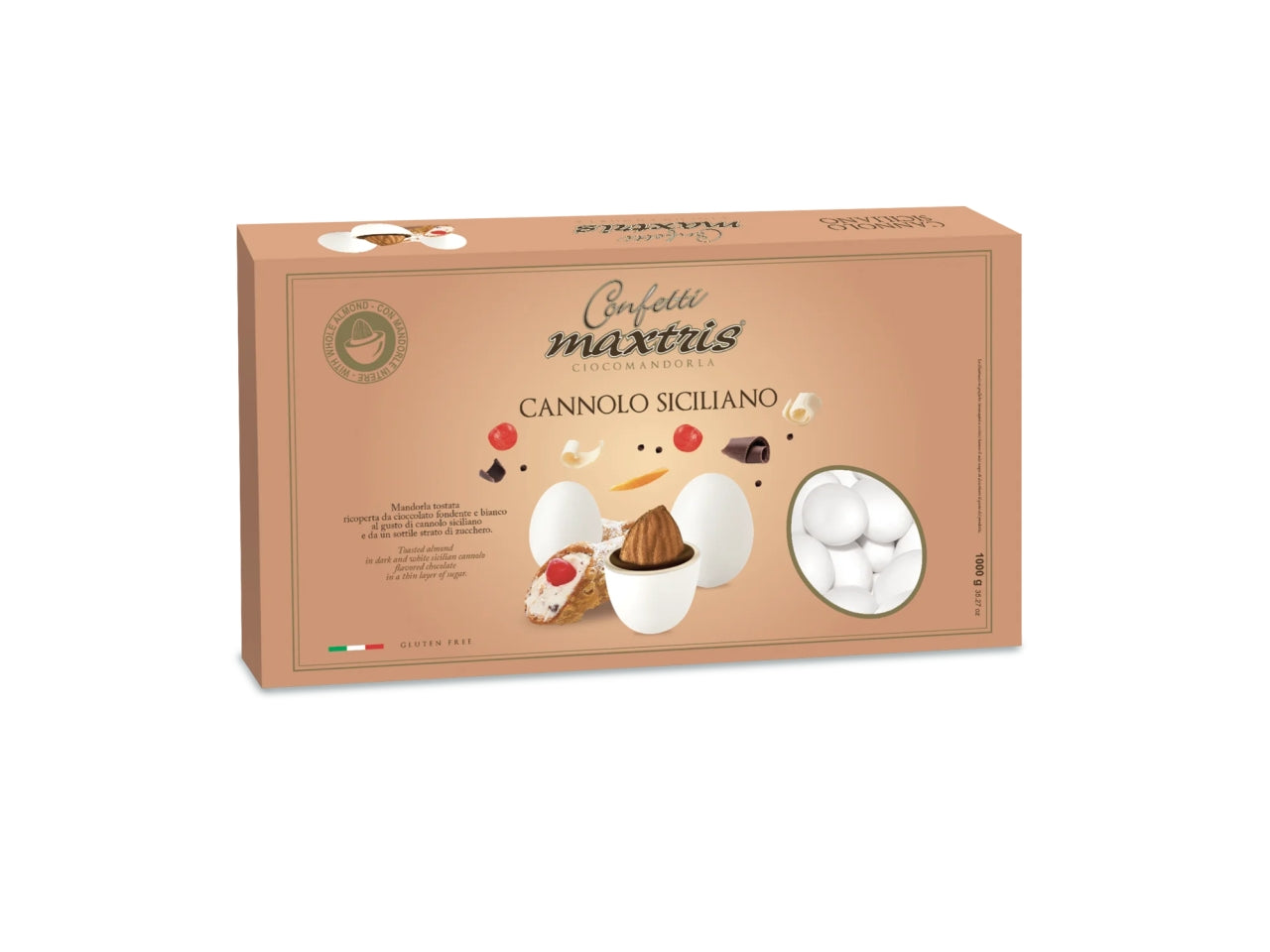 Confetti Maxtris al gusto di Cannolo Siciliano per bomboniere - 1kg