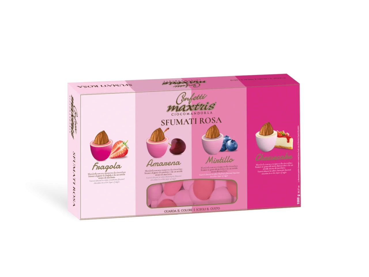 Confetti Maxtris Sfumati Rosa per bombinere nascita e battesimo bimba - 1kg