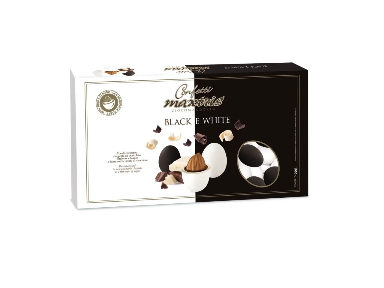 Confetti Maxtris Black & White per bomboniere da comunione - 1kg