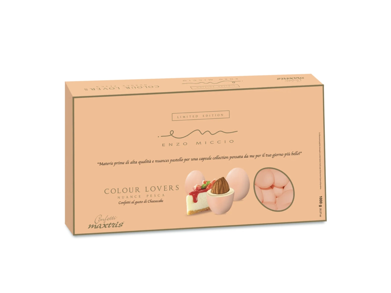 Confetti Maxtris al gusto Cheesecake per bomboniere da nascita e battesimo - Enzo Miccio Premium Collection - 1kg