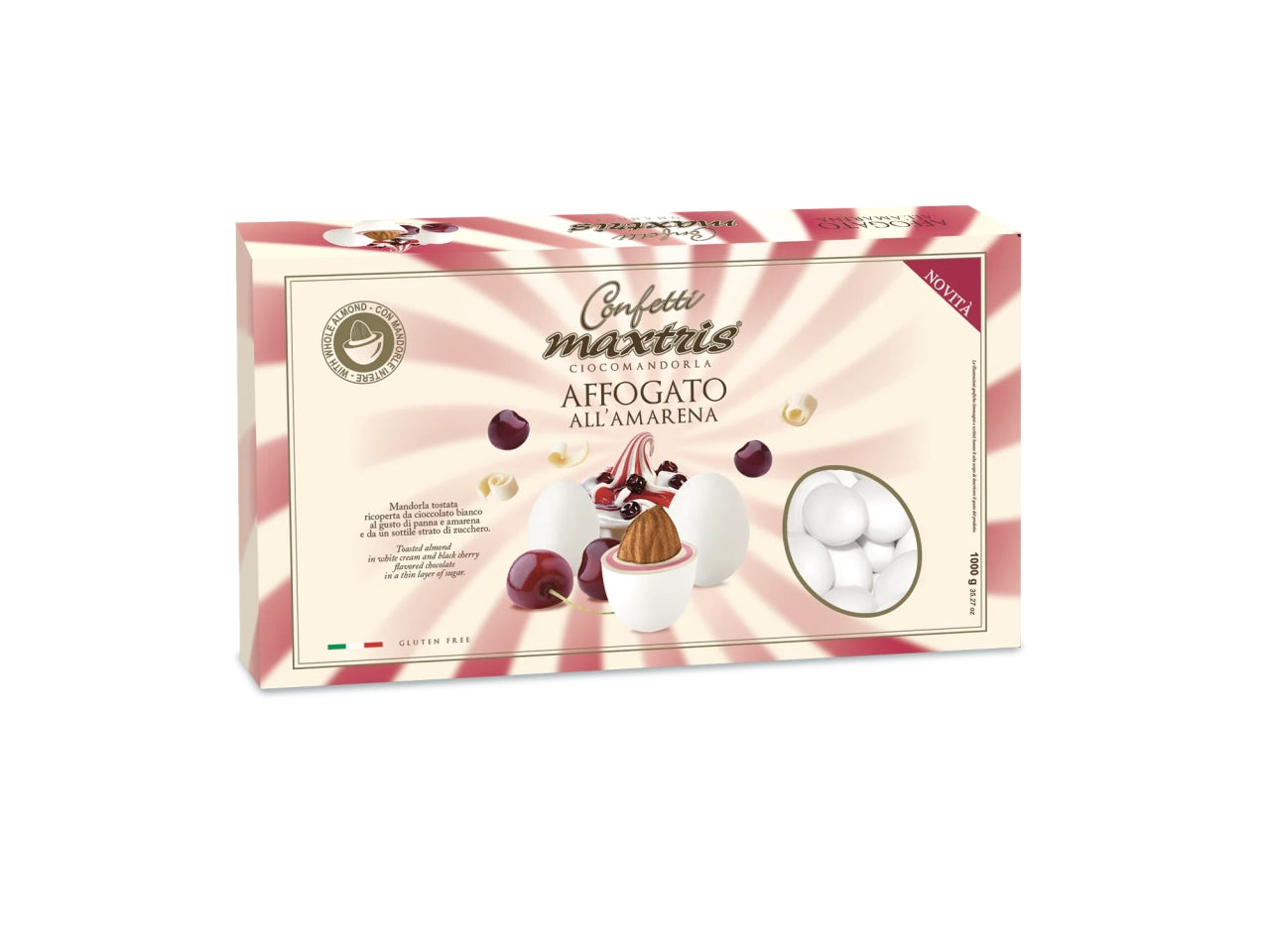 Confetti Maxtris Affogato all'Amarena per bomboniere - 1kg