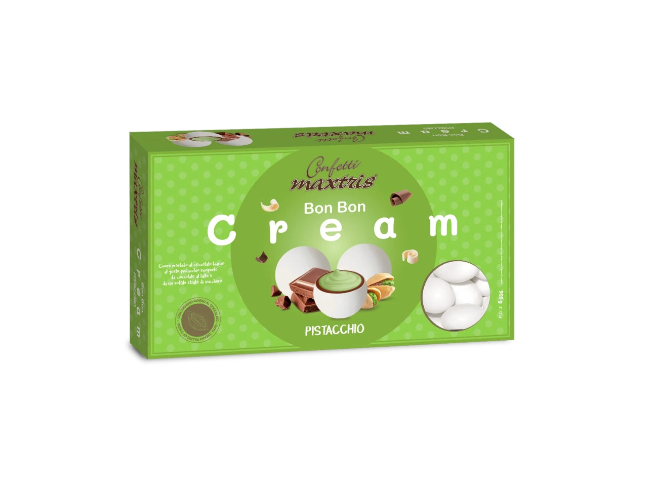 Confetti Maxtris Bon Bon al gusto Pistacchio per bomboniere - 900gr