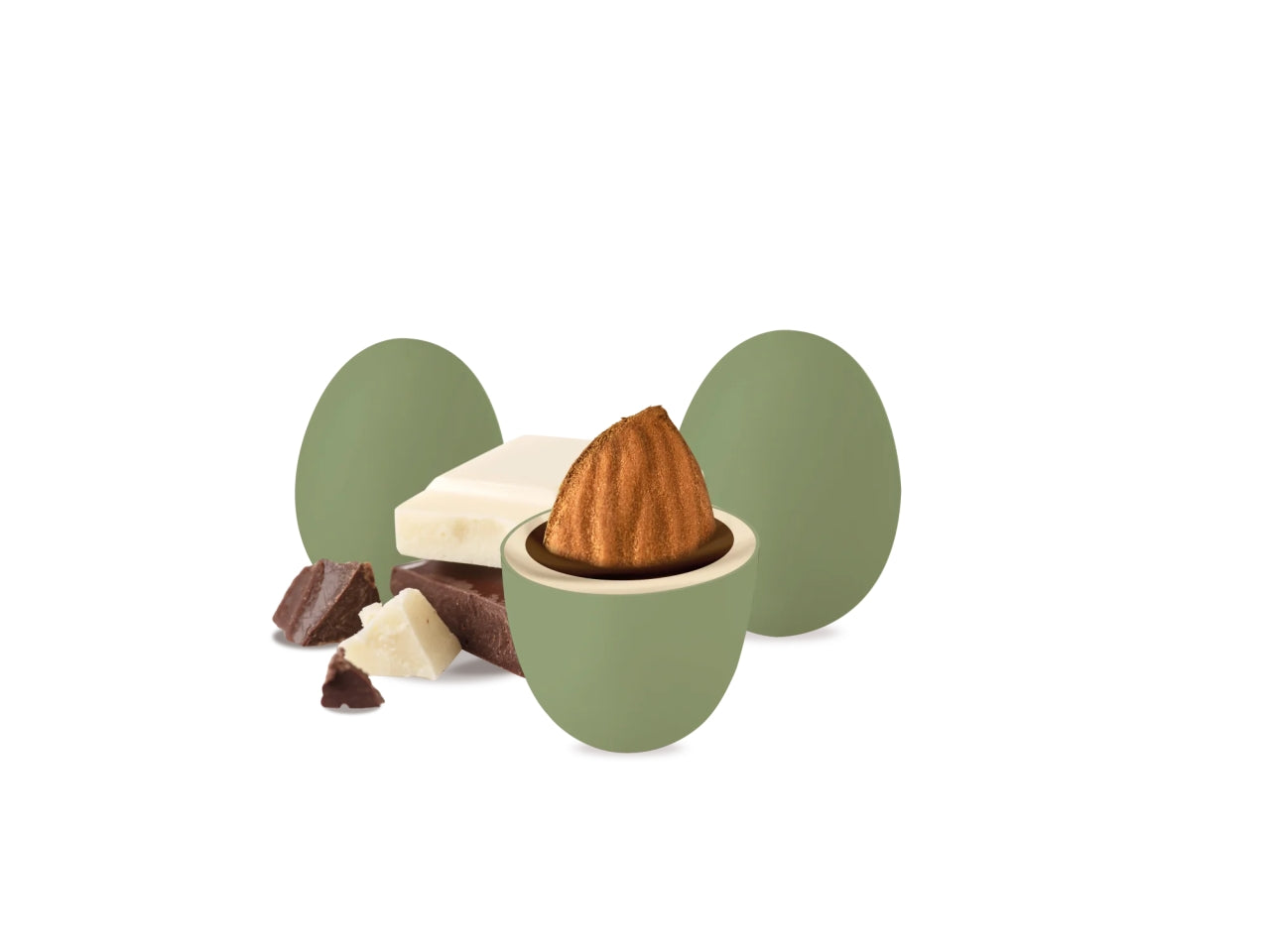 Confetti Maxtris Salvia ricoperti di cioccolato bianco e fondente per bomboniere - Enzo Miccio Premium Collection - 1kg