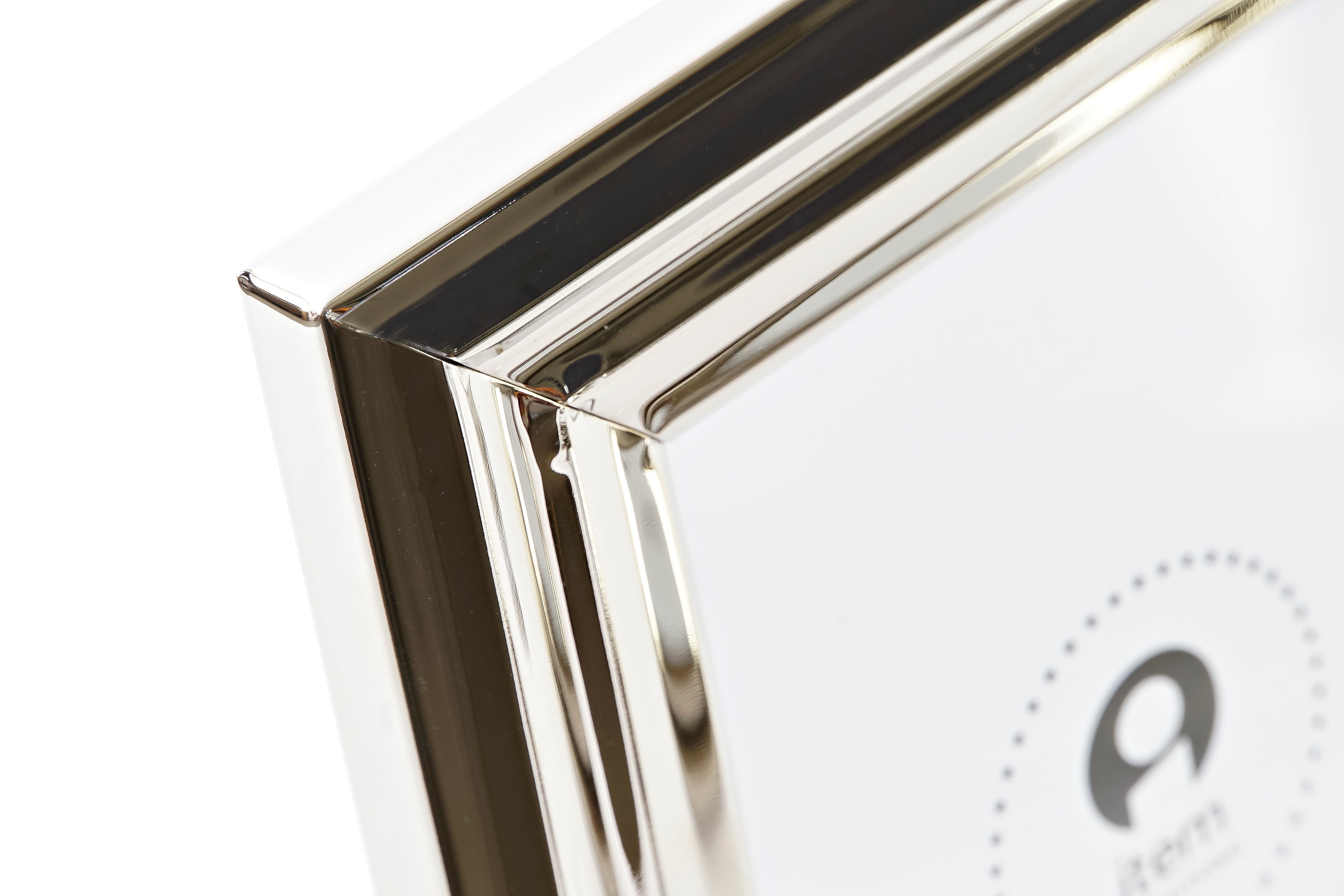 Cornice foto 10x15cm in metallo 15x2x20cm platinato