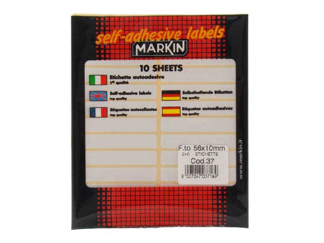 Etichette adesive busta 37 56x10 06037