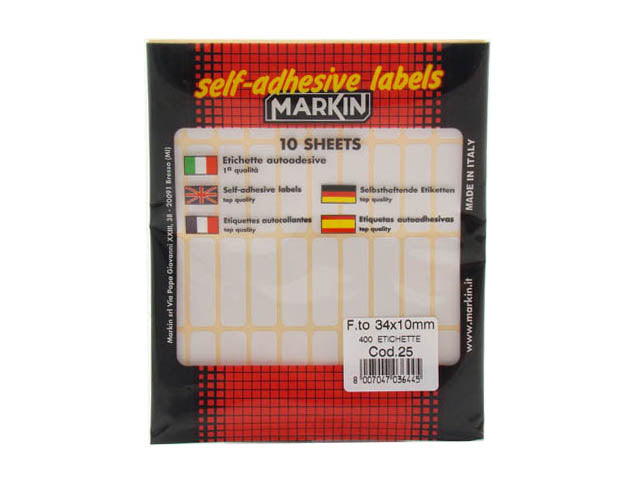 Busta etichette 25 34x10 10025
