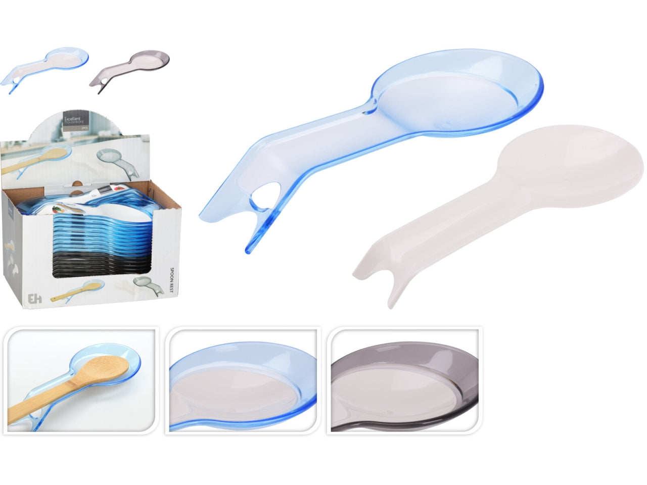 Set 2 pezzi portamestolo  in plastica 25x10cm+20x8cm - 2 assortimenti