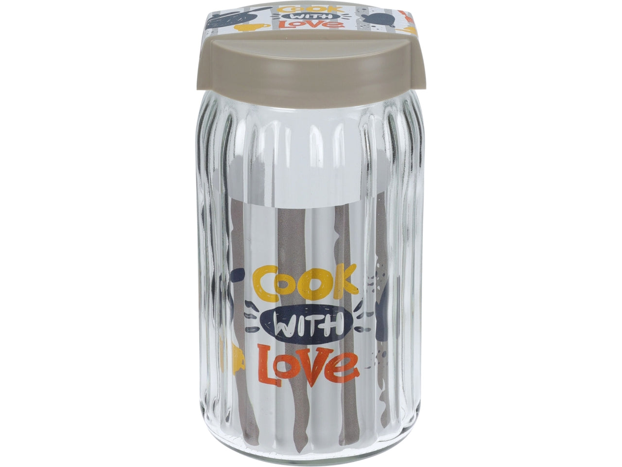 Barattolo in vetro 1700ml 11x21cm