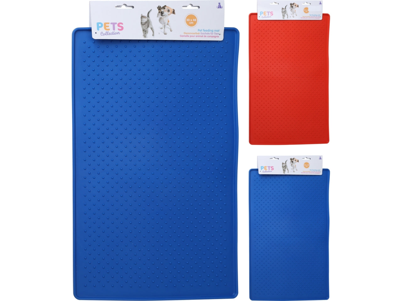 Tappeto cibo animali 30x48cm in colori assortiti