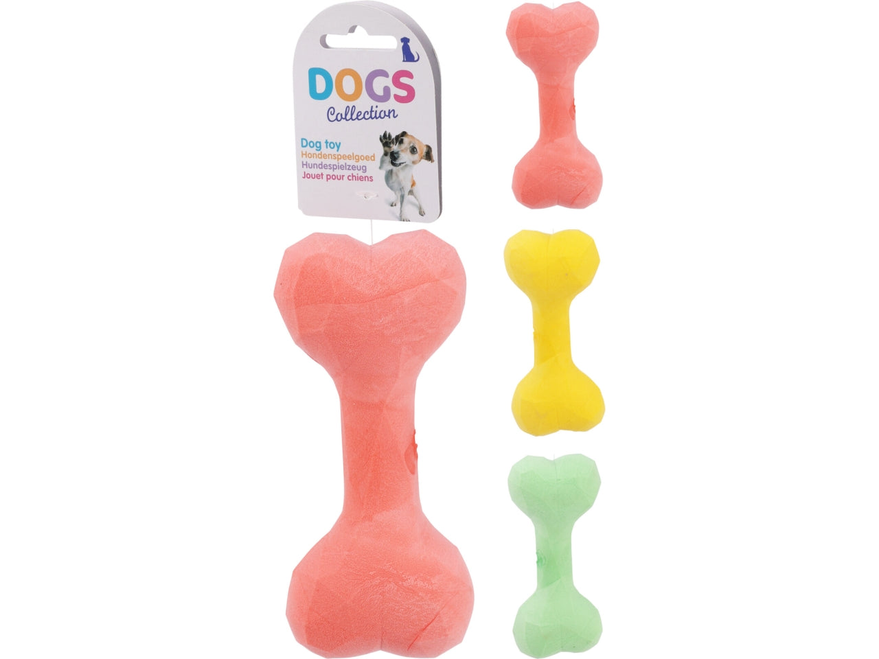 Gioco cane osso tpr 16cm in colori assortiti