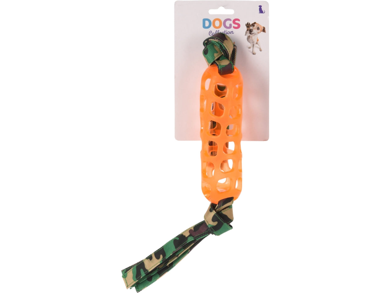 Gioco cani in tpr e corda 45cm in colori assoortiti