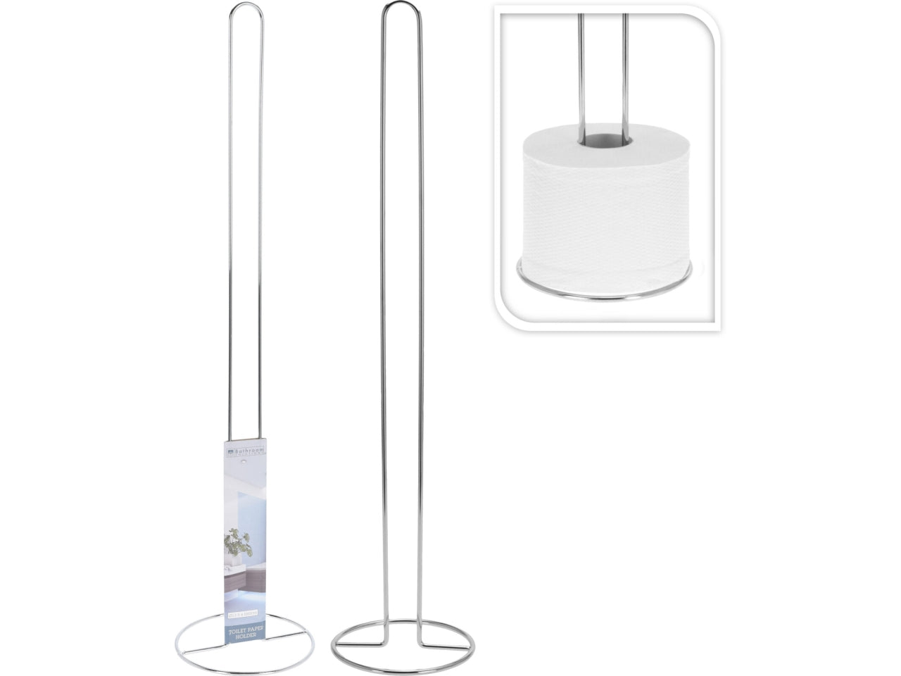 Piantana con rotoli cartaigenica