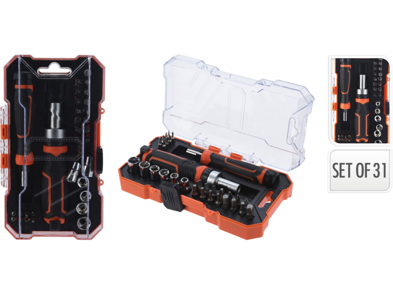 Kit 31 cacciavite cricchetto