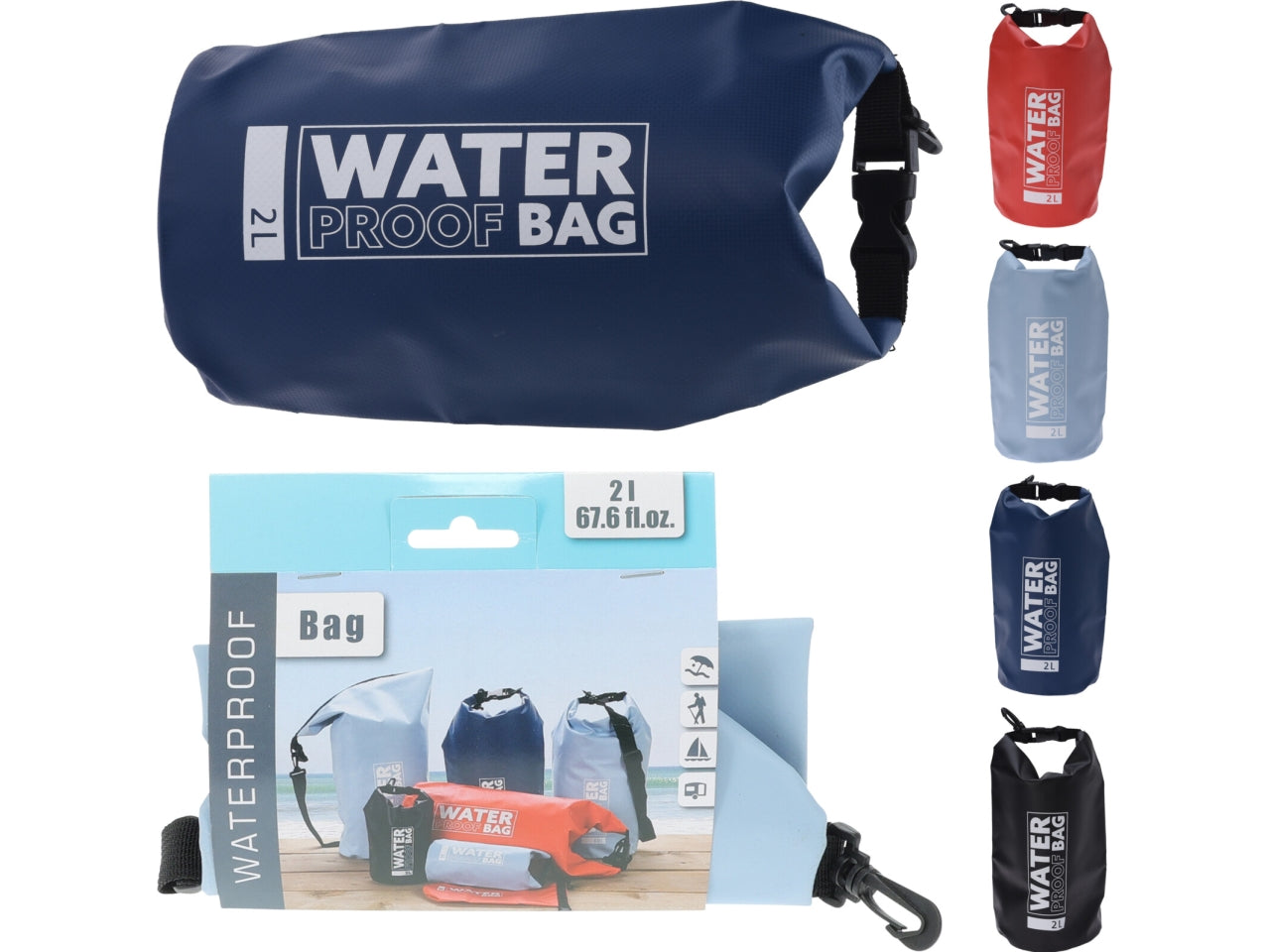 Borsa impermeabile 11x28cm in colori assortiti