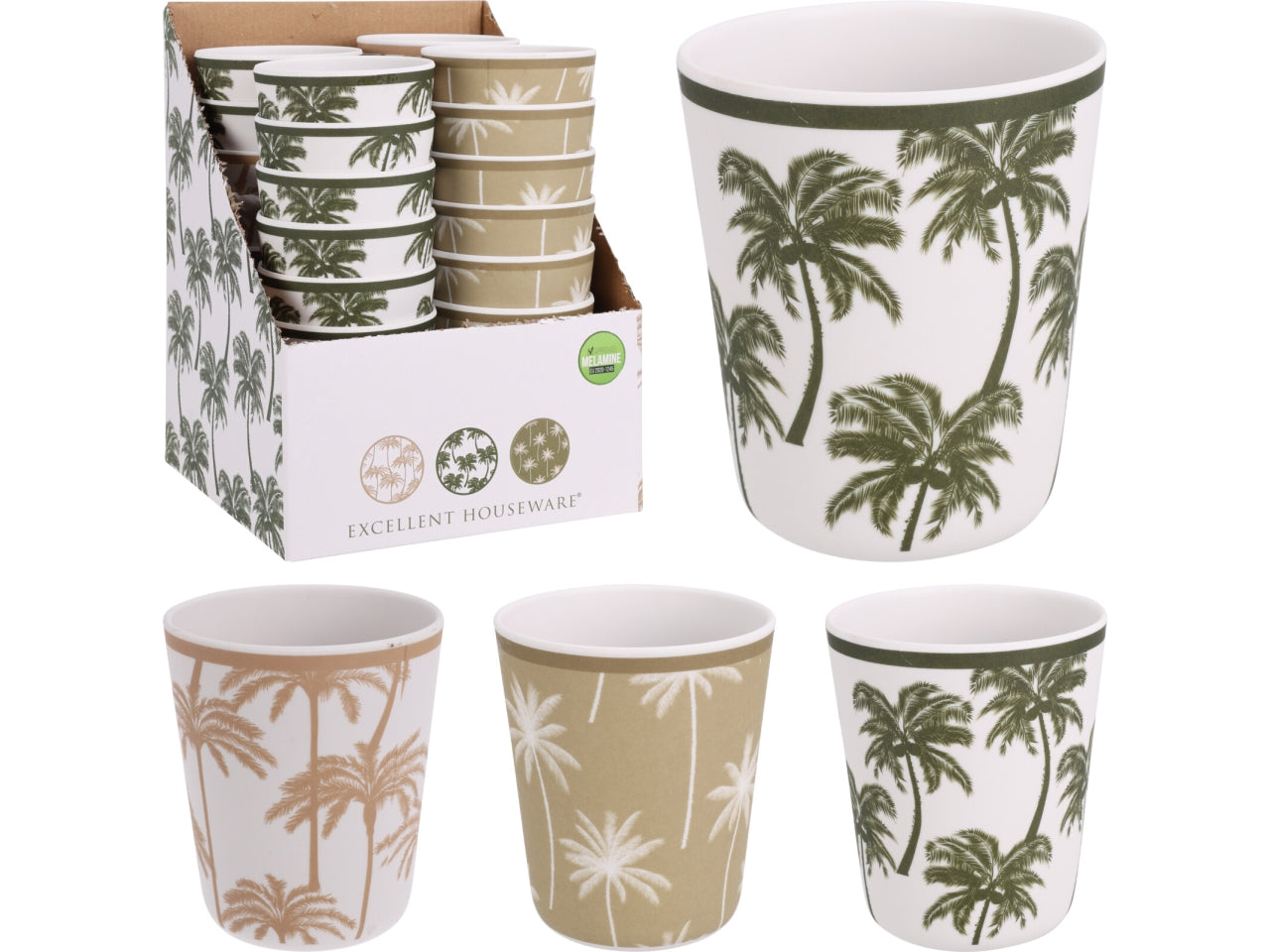 Bicchiere in melamina 9x10.5cm in colori assortiti