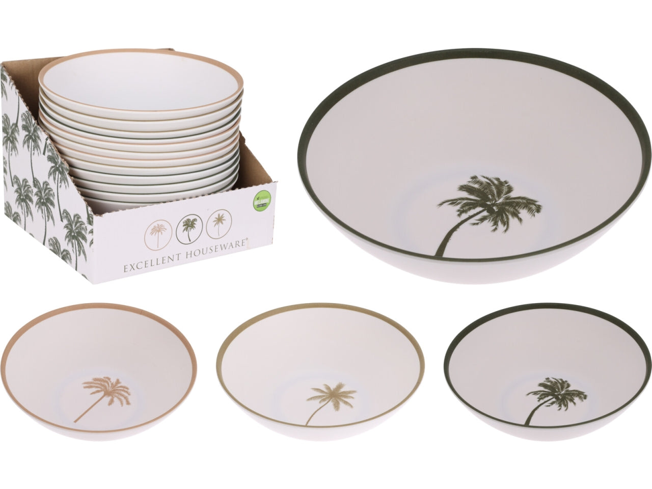 Ciotola in melamina 18x6cm - colori assortiti