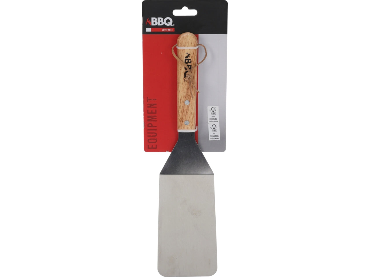 Spatola per barbecue in inox e legno 34cm
