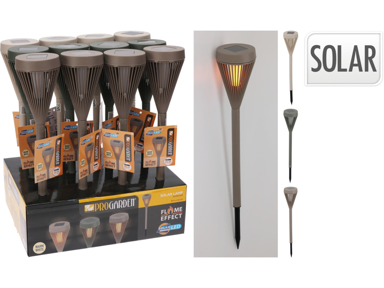 Torcia solare h.43cm in colori assortiti