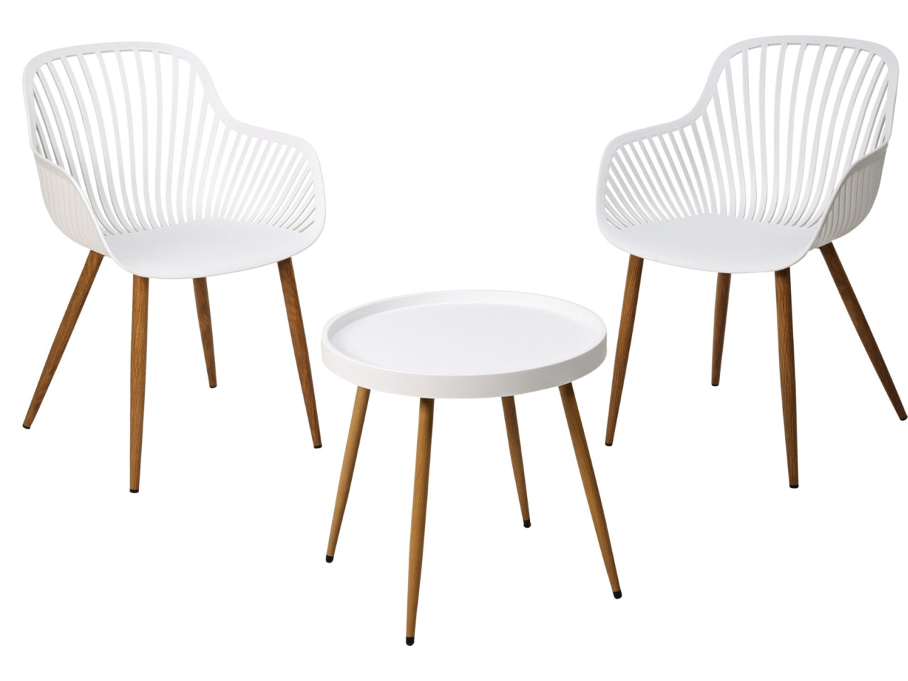 Set giardino 3 pezzi in pp colore  bianco