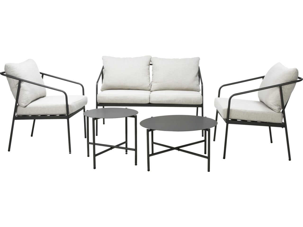 Set mobili giardino composto da 5 pezzi