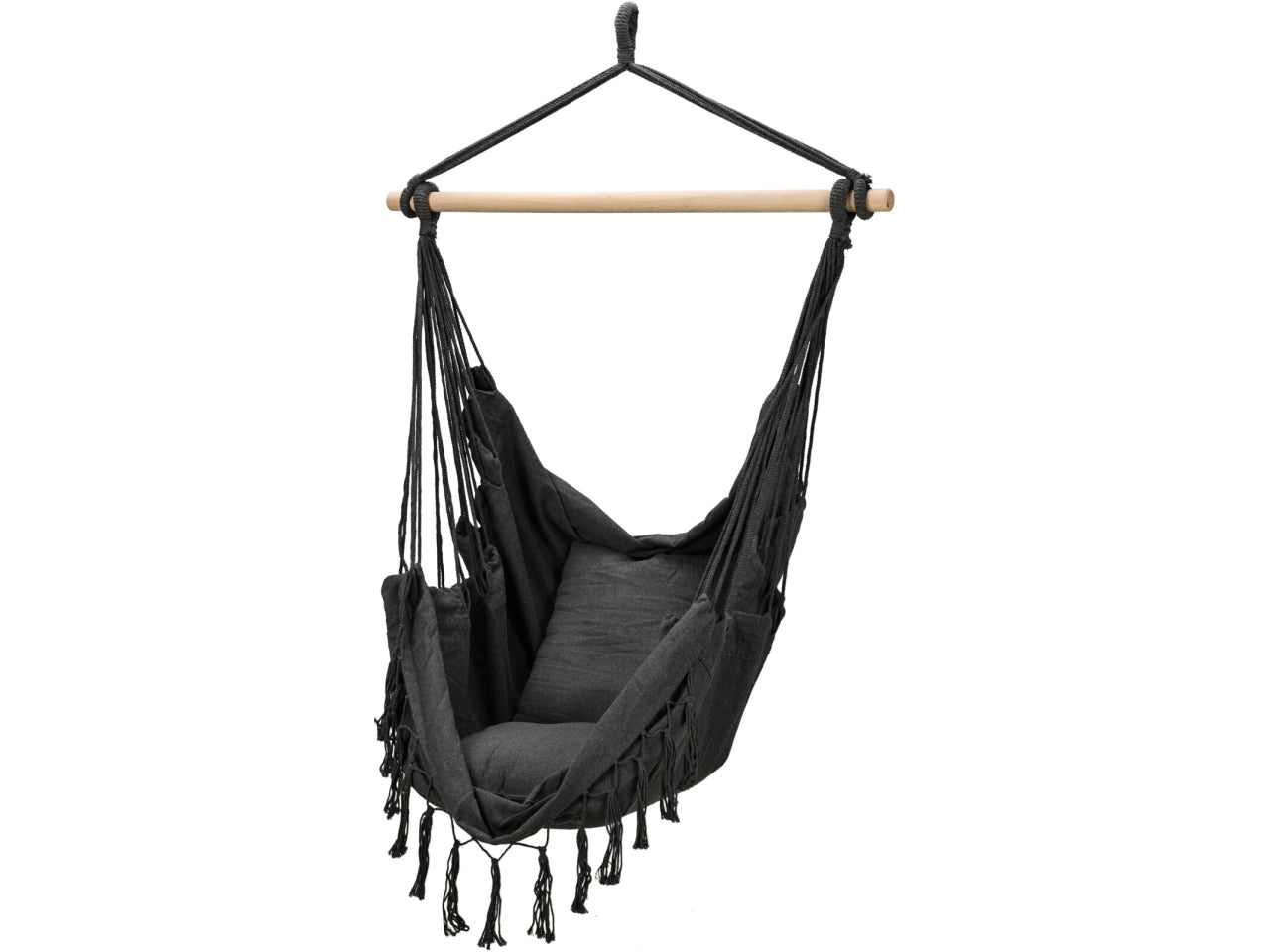 Sedia sospesa 100x130cm di colore nero