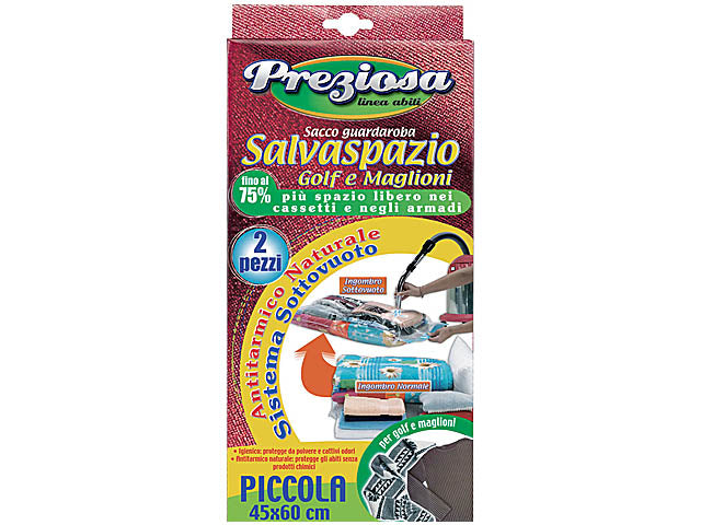 Sacchi salvaspazio 45x60 2 pezzi sac01918a