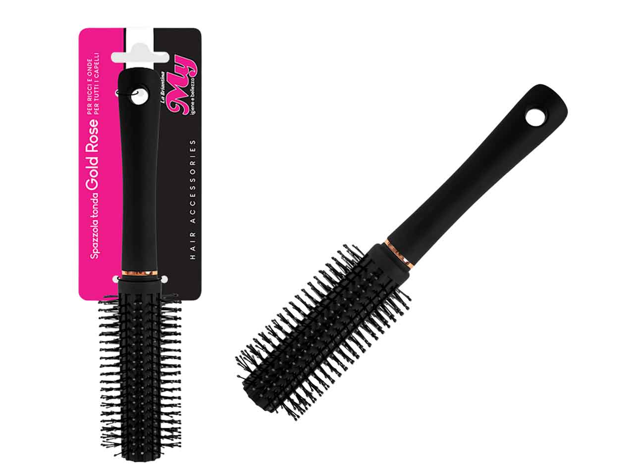 Spazzola gold rose ricci spa06794a