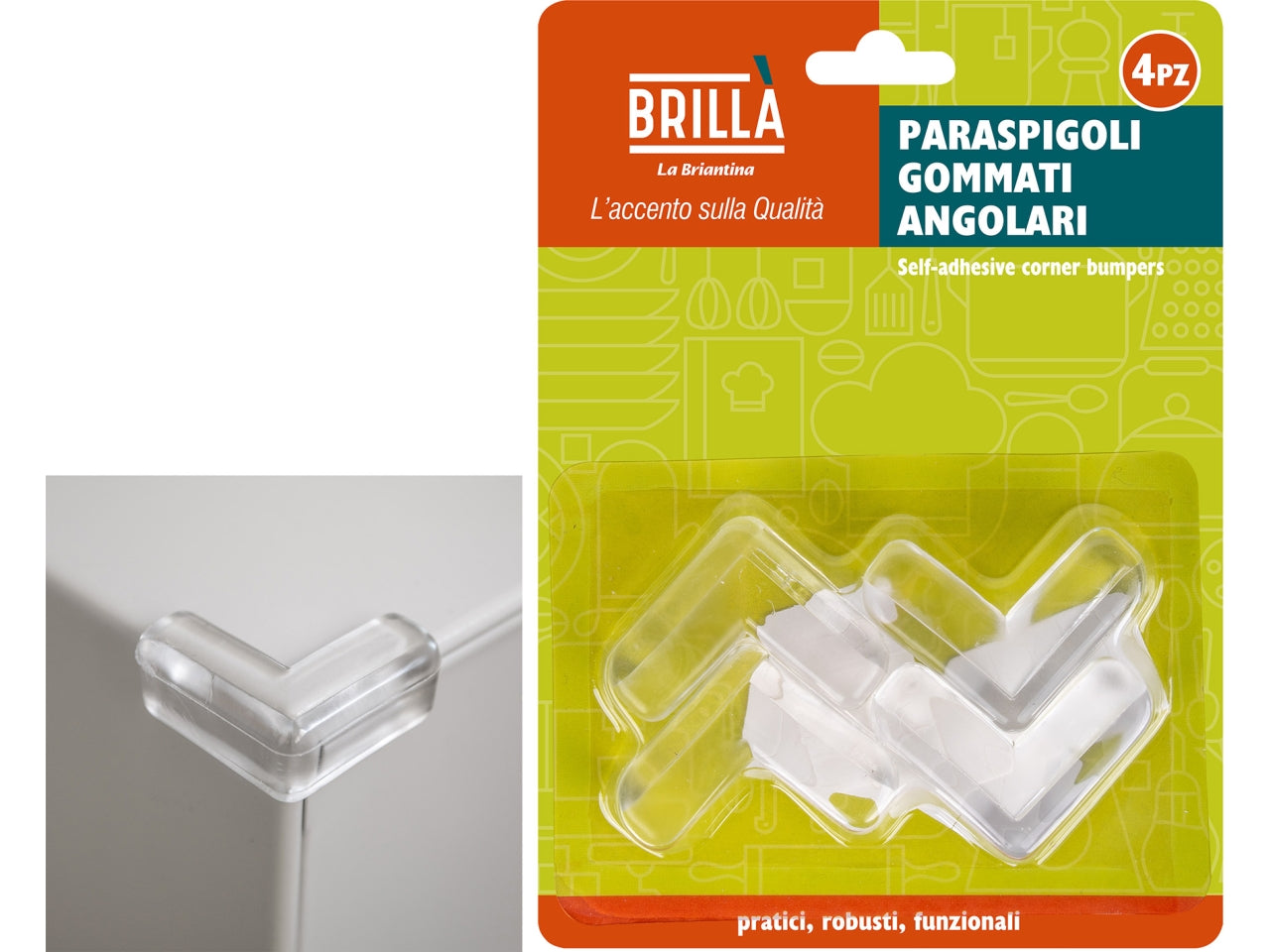 Protettori angolari per spigoli 4 pezzi