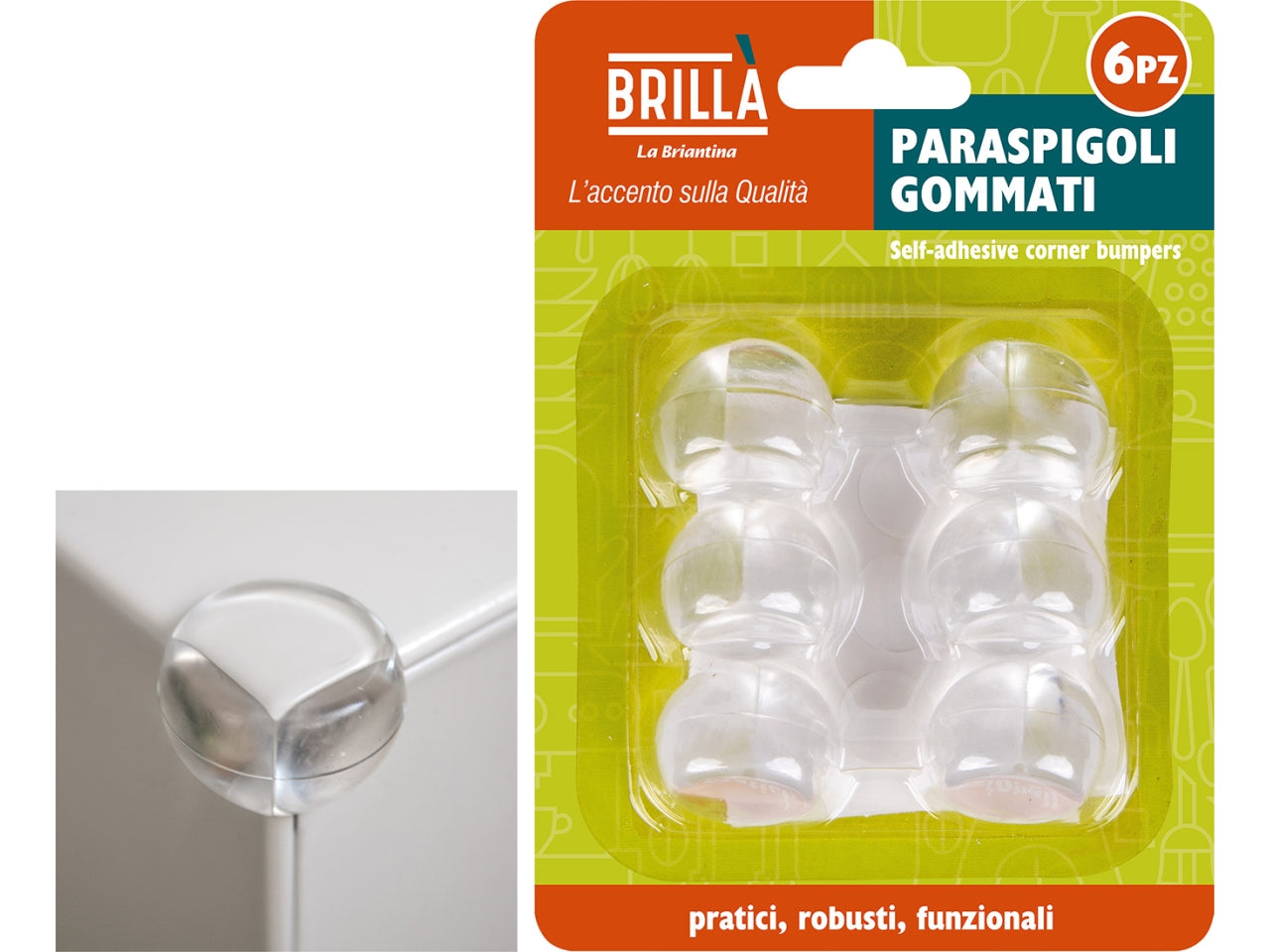 Protettori sferici per spigoli 6 pezzi