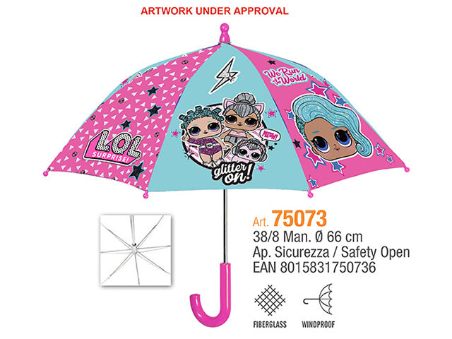 Ombrello bimba 38cm lol surprise c/sicurezza 75073 $