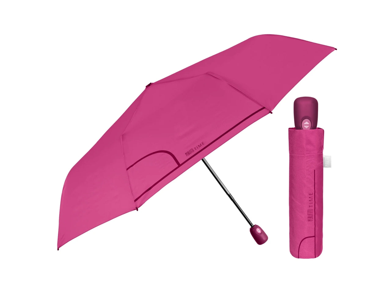 Ombrello da donna mini con apertura automatica in 6 colori assortiti tinta unita - Perletti