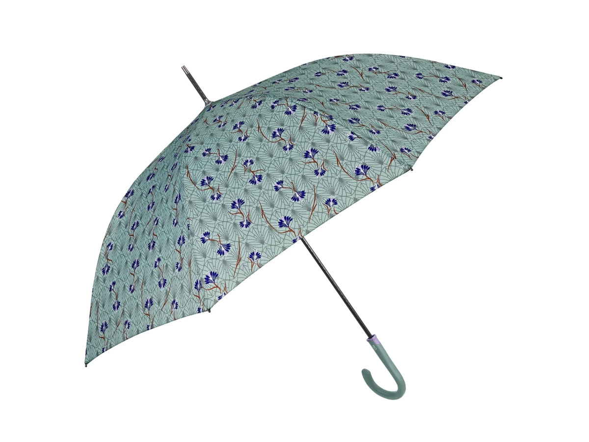 Ombrello XL da donna con apertura automatica floreale in 3 colori assortiti - Perletti $
