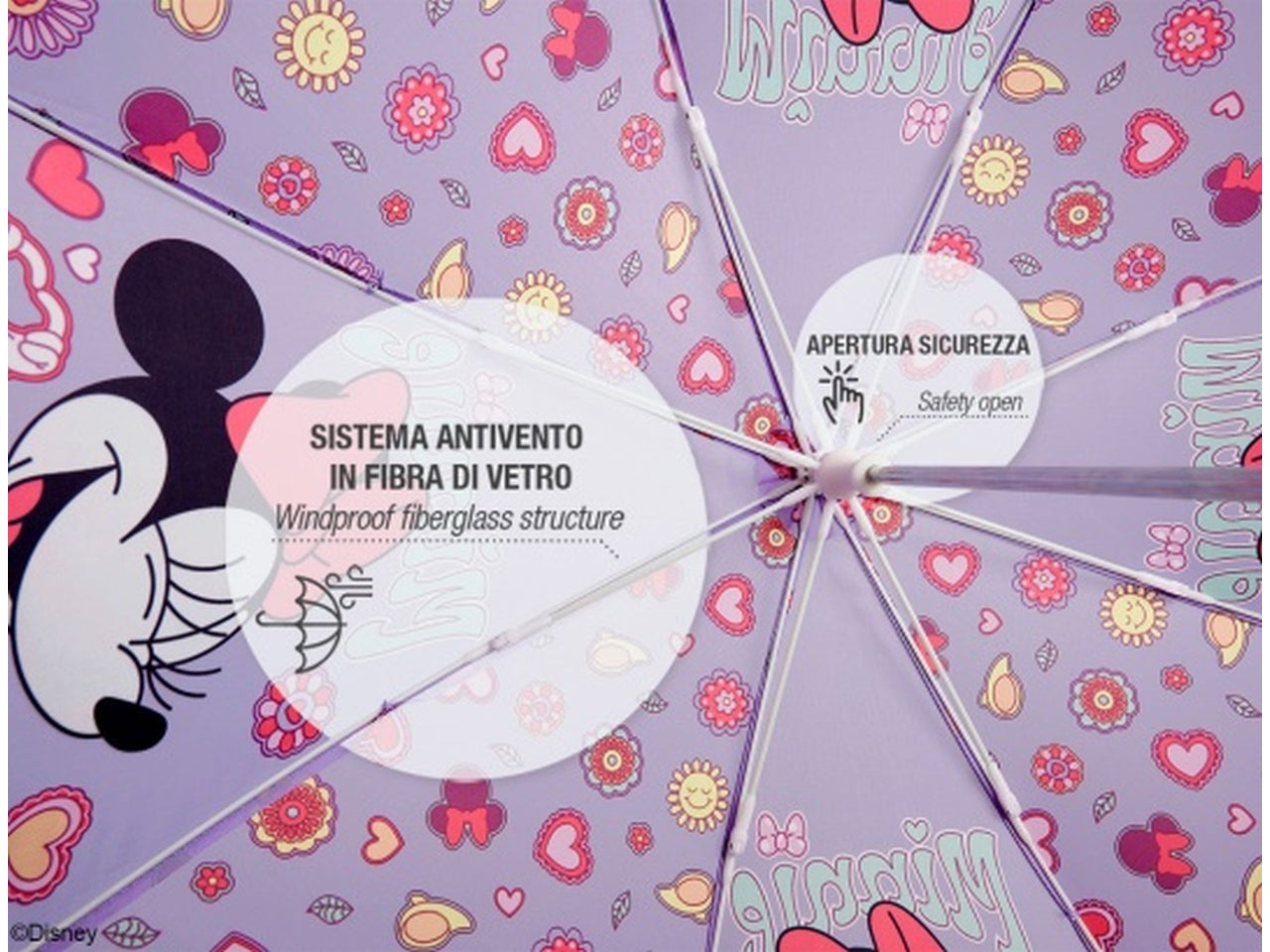 Ombrello  kids manuale 38cm Minnie