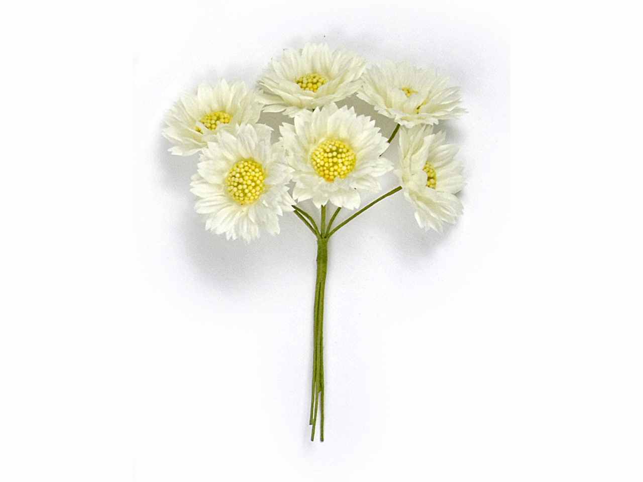 Margherita in tessuto d.3,85cm 48 pezzi