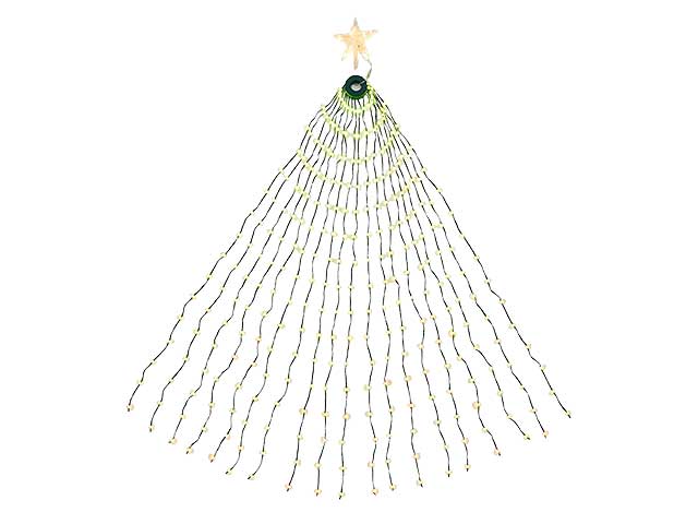 Tenda mantello 304ledi h155cm bianco caldo 68971 $