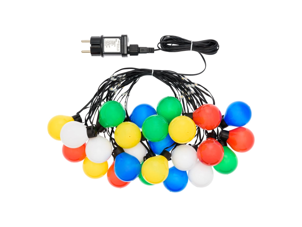 Catena luminosa solare 10 m da 25 lampadine multicolor 75528 - Lotti