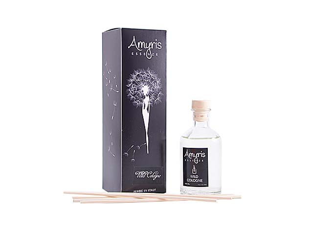 Profumatore con bacchette 100ml wild cologne