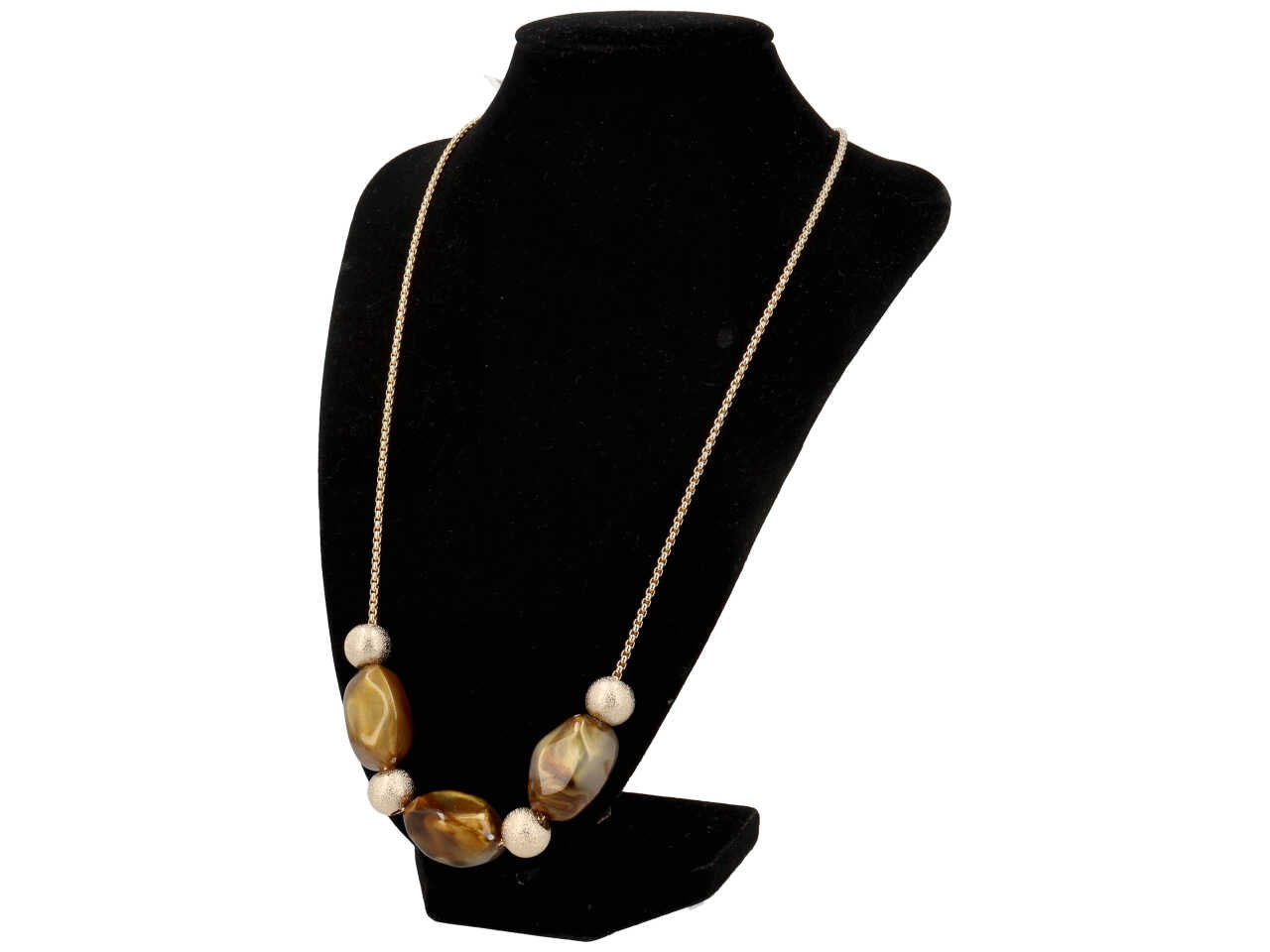 Collana in resina piu' acciaio piu' metallo