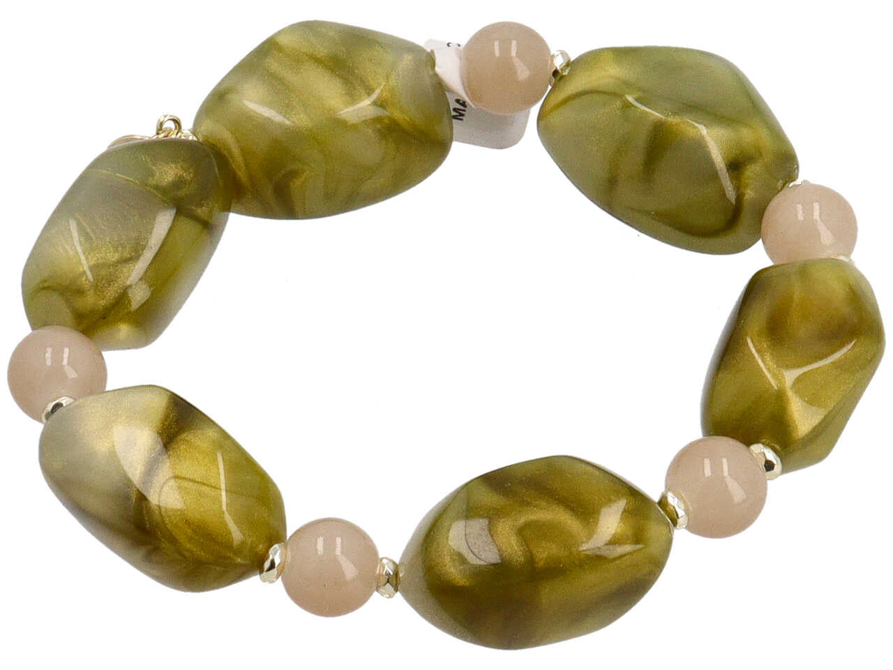 Bracciale in resina piu' vetro piu' ematite