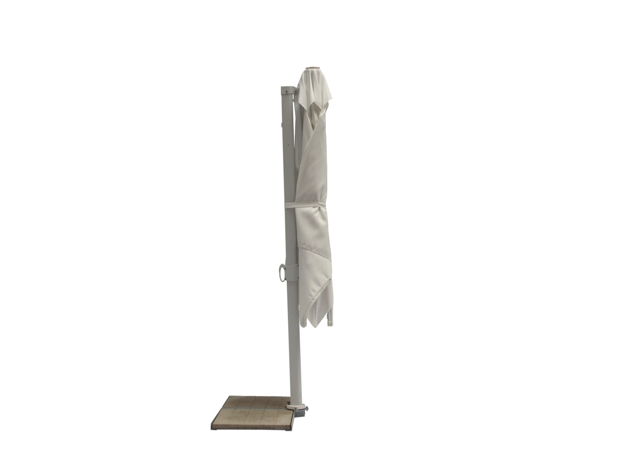 Ombrellone a palo laterale alluminio trend ice 200x200/4 bianco