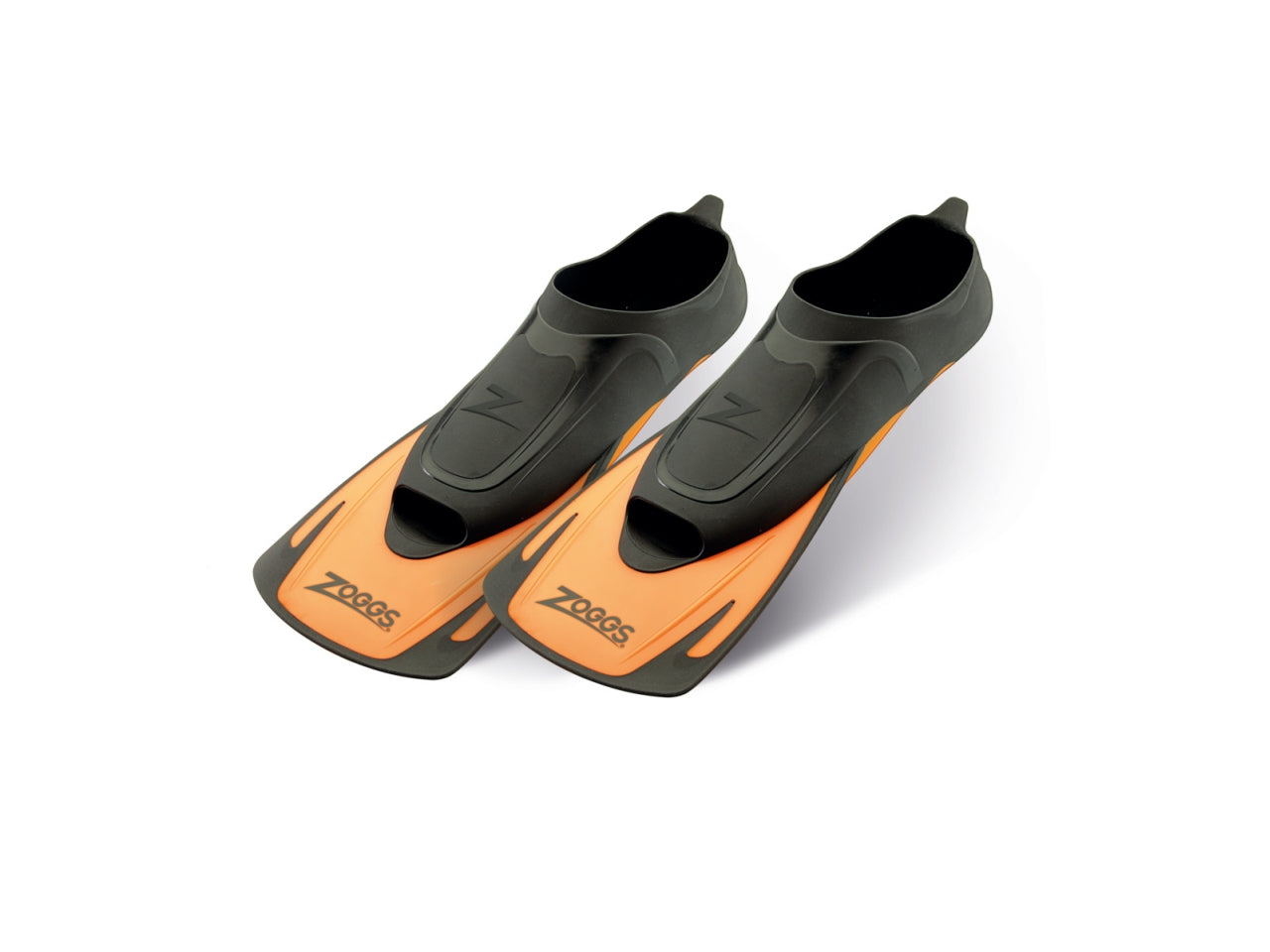 Pinne corte Energy Swim in polipropilene arancione-nero taglia 44/45 - Zoggs