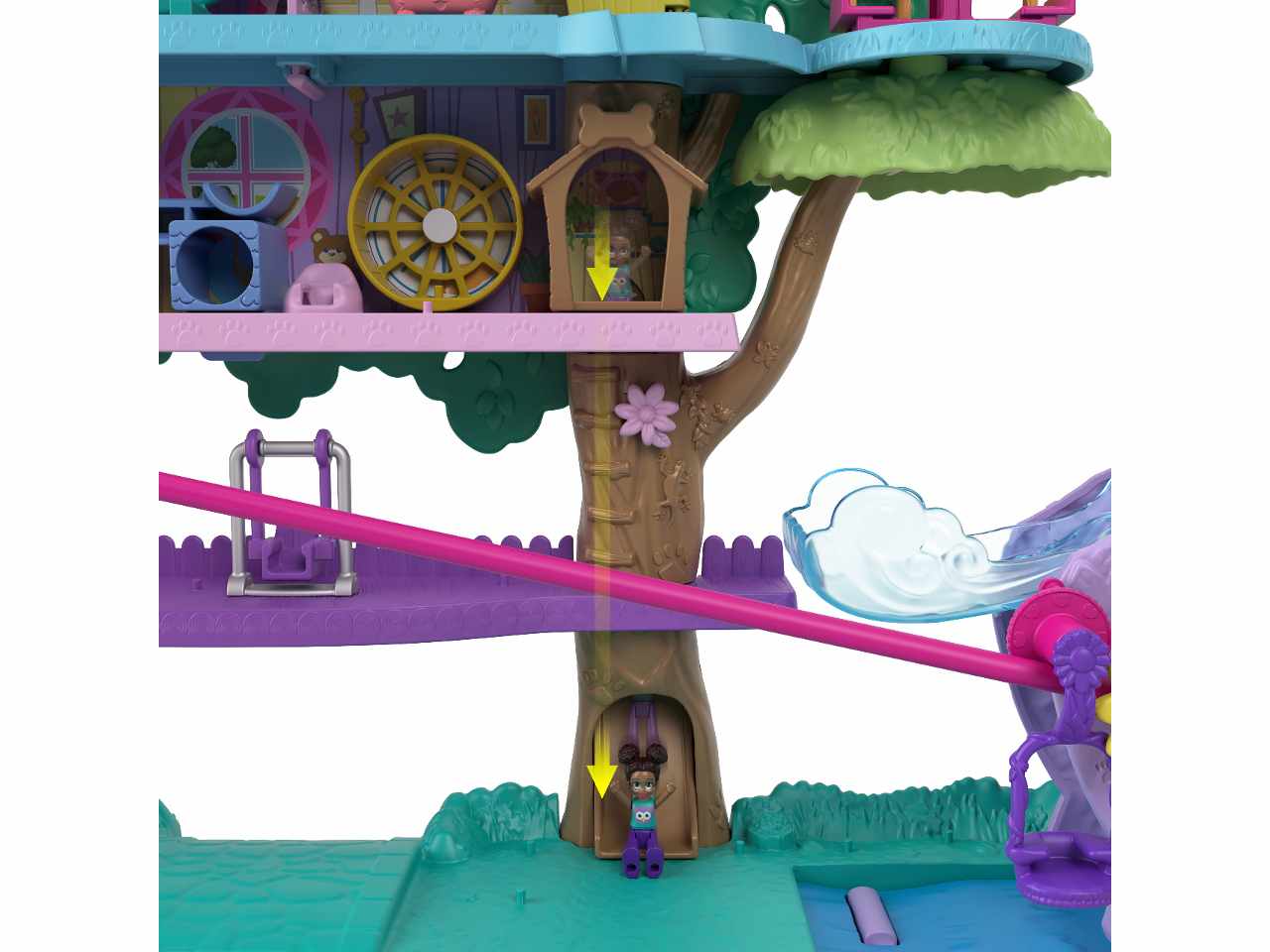Polly pocket casa sull'albero hhj06-0 $