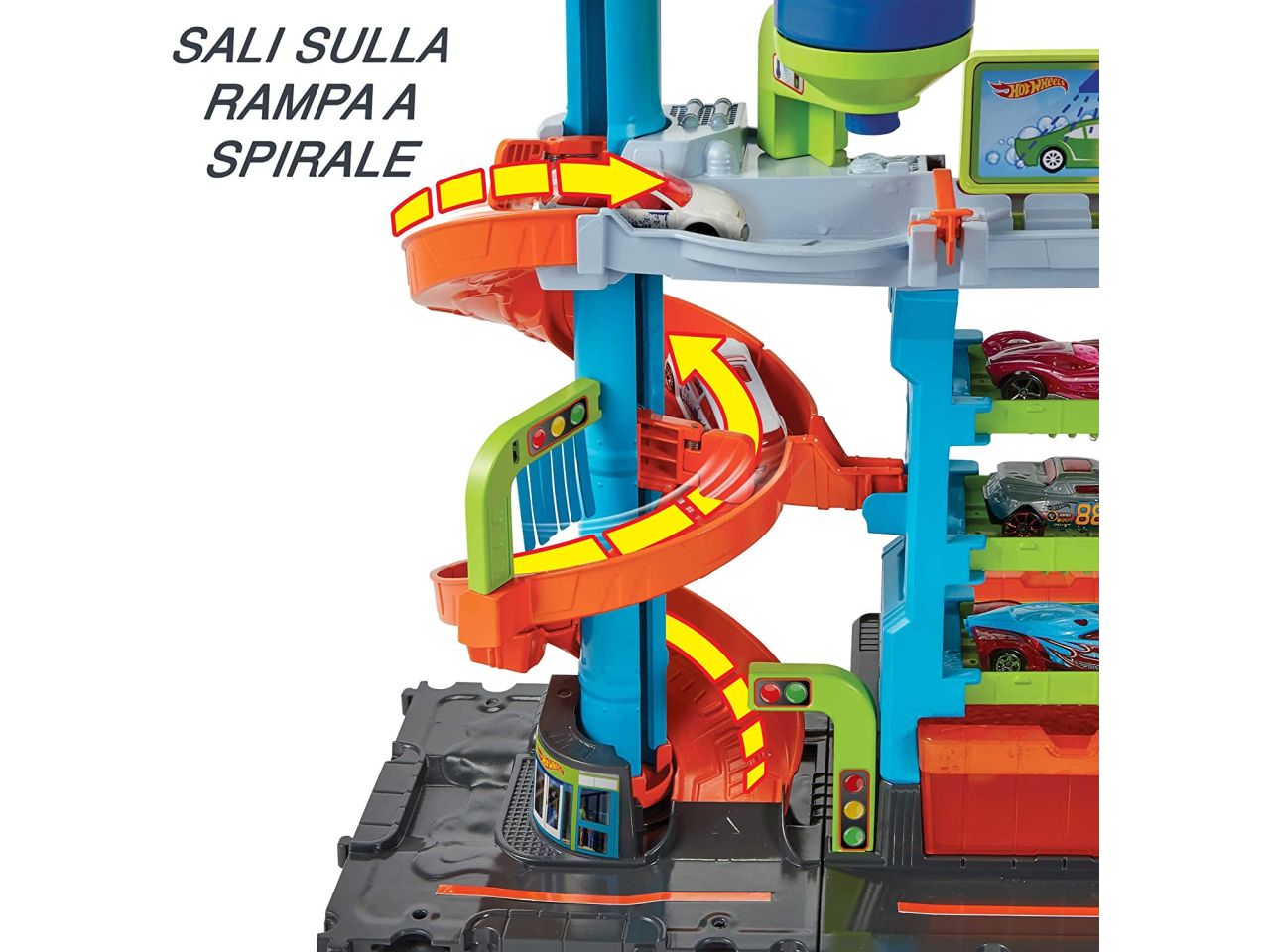 Hot wheels city mega torre autolavaggio