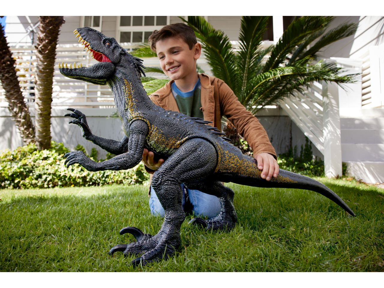 Mattel jurassic world indoraptor super colossale lungo 1mt