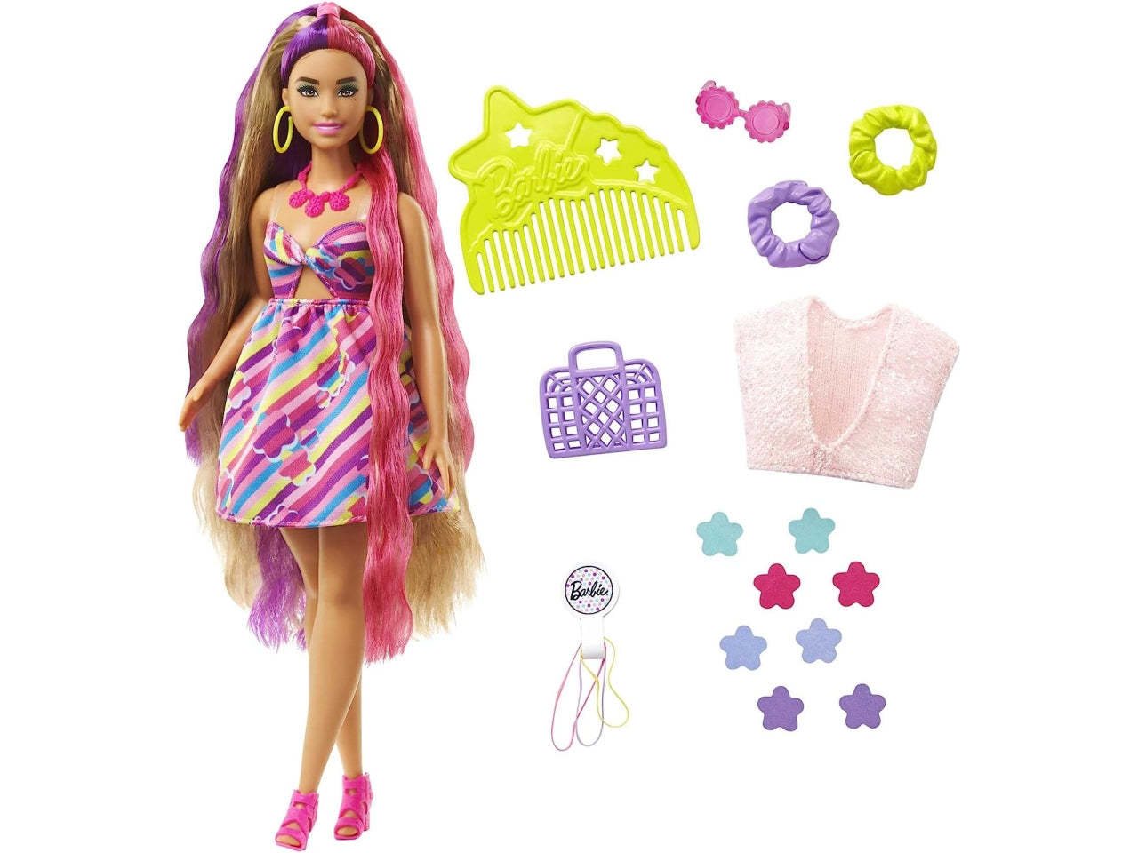 Barbie totally hair doll brunette
