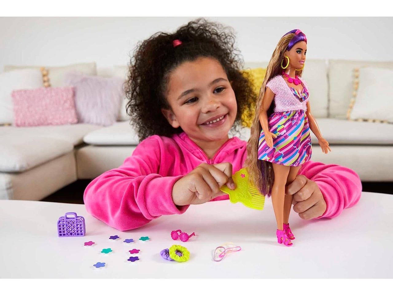 Barbie totally hair doll brunette